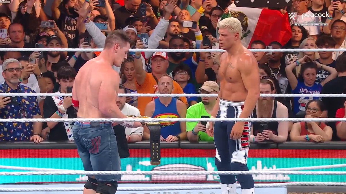 Cody Rhodes just dethroned John Cena at SummerSlam! 🏆