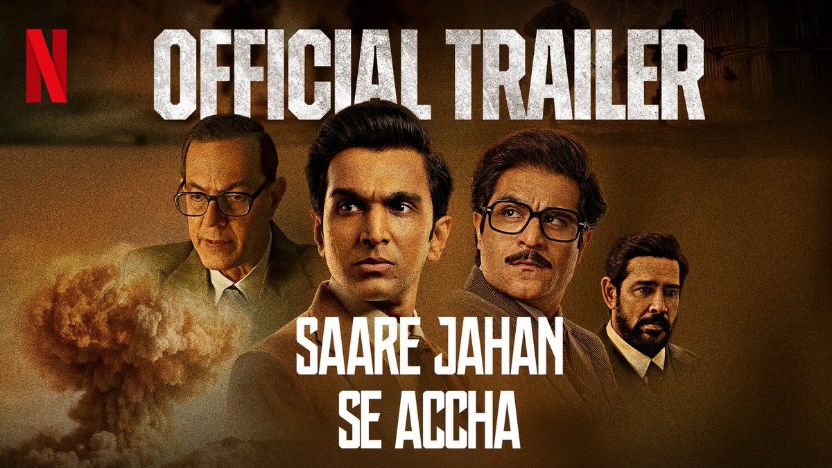 โ Message decoded. The trailer for Saare Jahan Se Accha is out now ๐จ Watch Saare Jahan Se Accha, out 13 August, only on Netflix. #SaareJahanSeAcchaOnNetflix