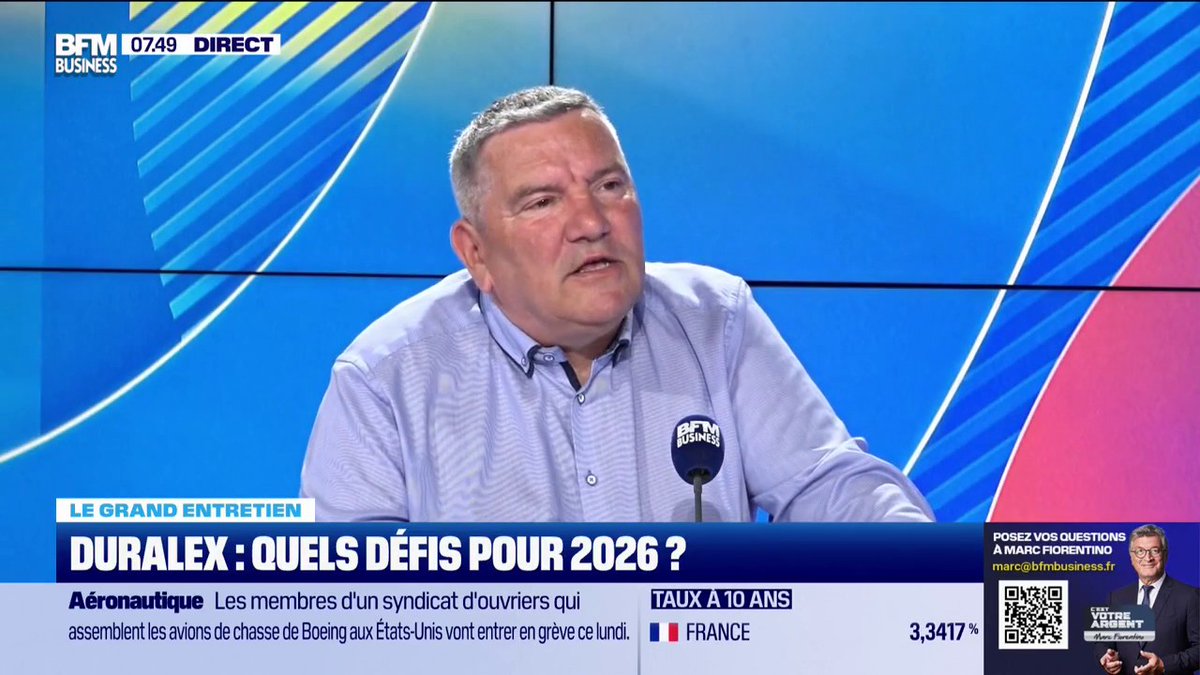 Duralex : "Sur les 3 ans à venir, il va falloir que l'on investisse 17 millions d'euros", indique le directeur général, François Marciano