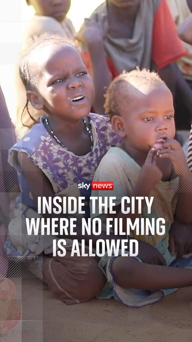 Inside the Sudanese city where no filming is allowed. Al Fashir is being suffocated to death. Rare footage sent to Sky News shows streets emptied of cars and people - with residents forced to eat animal feed to survive. Sky's Yousra Elbagir reports.