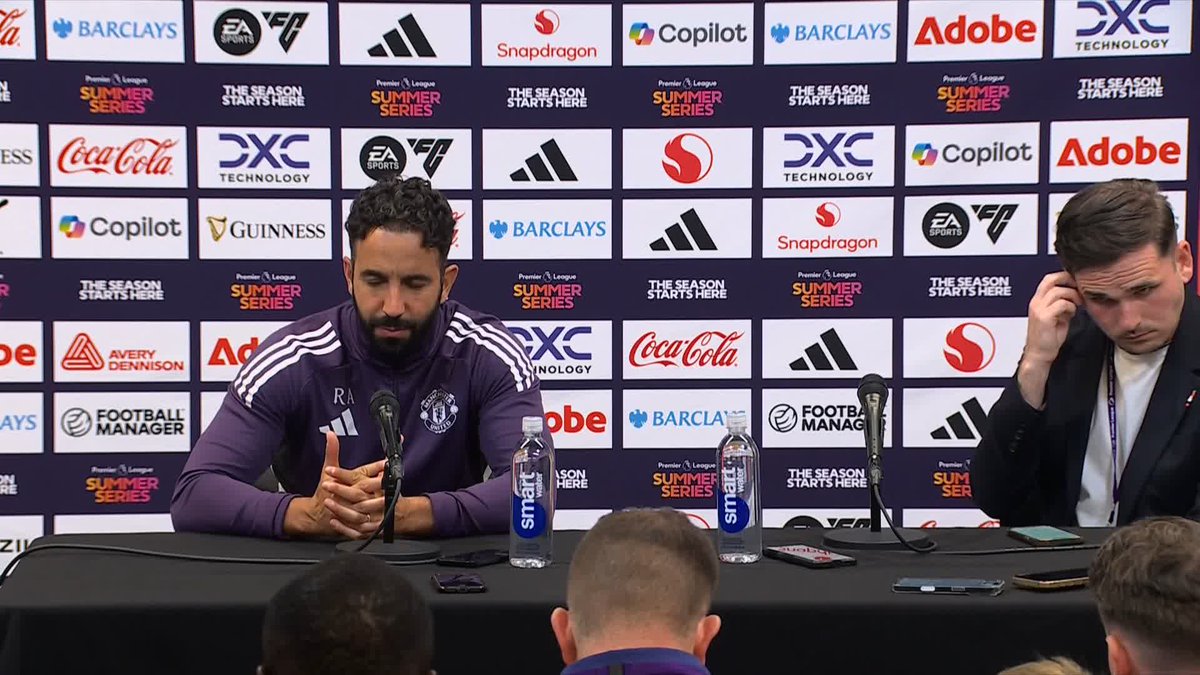 ๐ฃ๏ธ "We need to improve as a team, I'm really happy with the squad" Man United boss Ruben Amorim on the strength of his squad after the 2-2 draw against Everton ๐ด