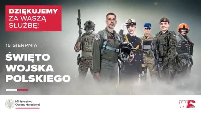 📣Zapraszamy do udziału w obchodach #ŚwiętoWP pod hasłem #DziękujemyzaWasząsłużbę! Punktem kulminacyjnym będzie defilada wojskowa na warszawskiej Wisłostradzie, która tym razem - po raz pierwszy - zostanie rozszerzona o paradę morską na Helu‼️ Więcej➡️