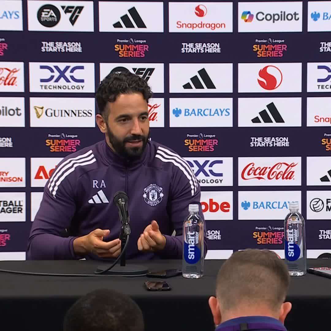 "He played well, he opened up a lot of space" Ruben Amorim reflects on Bryan Mbeumo's debut for Man United in their 2-2 draw against Everton 🔴