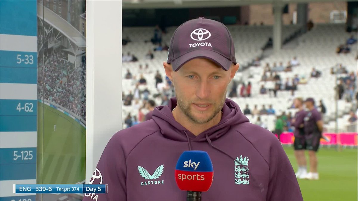 Joe Root talking about the tribute to Graham Thorpe. ❤️