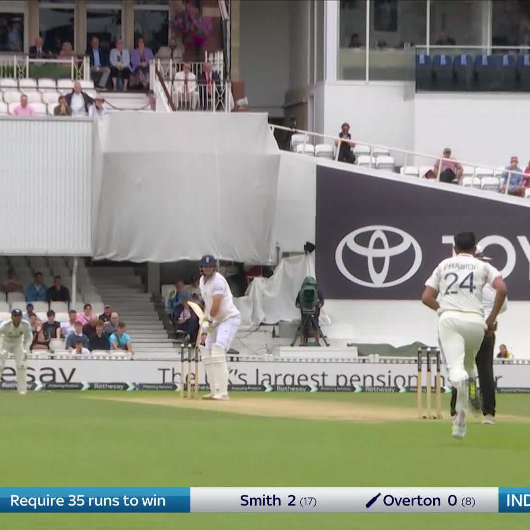 First ball. BANG! 💥 Have that.