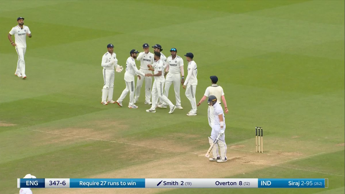 Mohammed Siraj strikes early for India 🔥 Jamie Smith departs 🫣