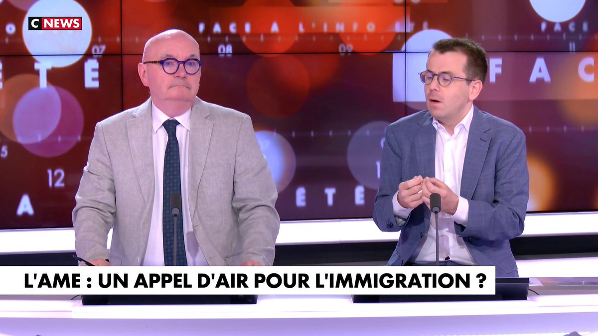 📺 « L’AME est une exception française en Europe : elle est le seul dispositif à offrir autant de soins non-urgents pour les clandestins, sans reste à charge, sans autorisation préalable de l’administration et sans responsabilisation des médecins. » Nicolas Pouvreau-Monti sur CNEWS ⬇️