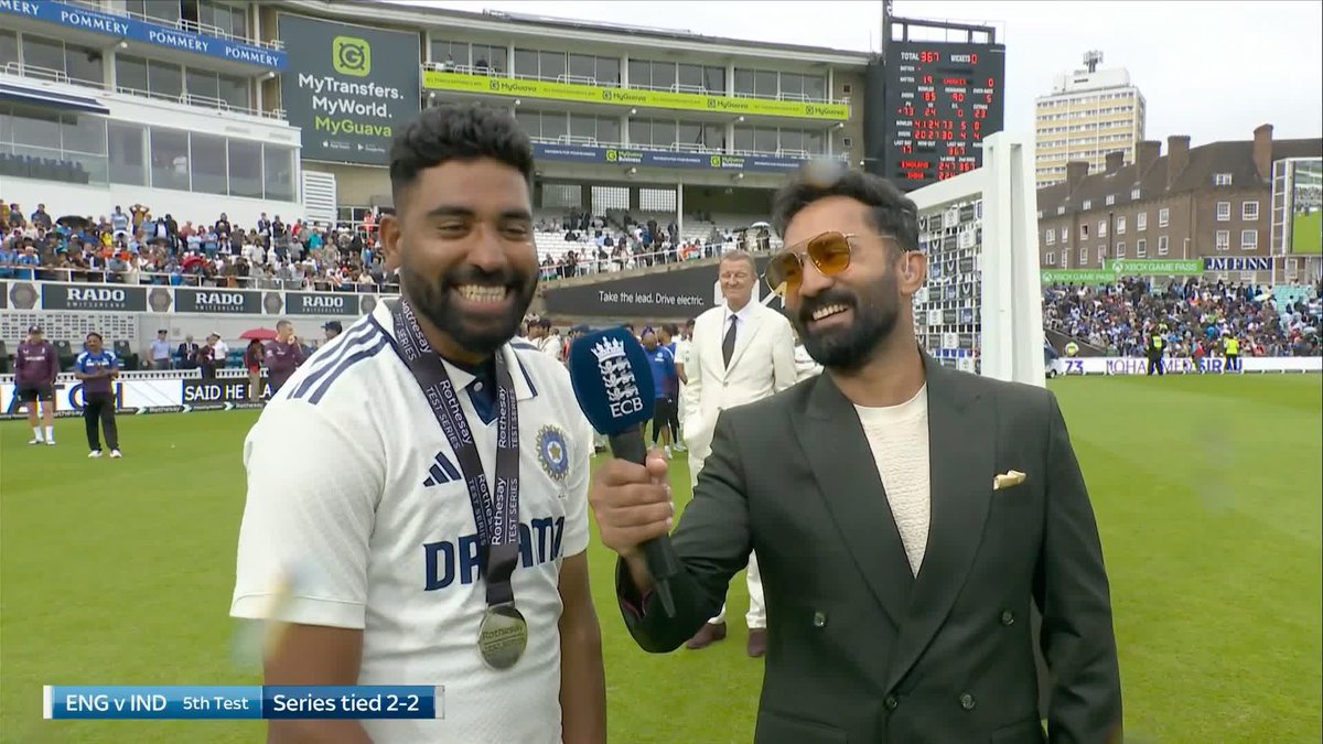 THE HERO SPEAKING, MIYAN SIRAJ, A PROUD BOWLER 🥺❤️