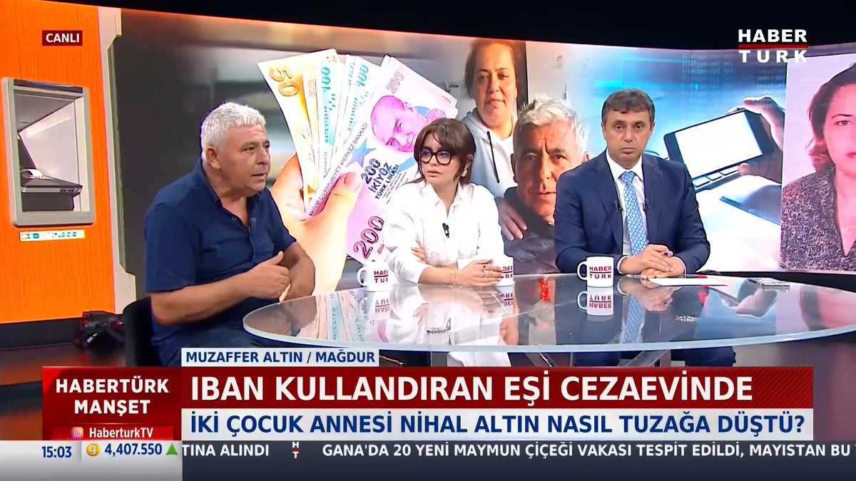 🔴IBAN kullandıran eşi cezaevinde 📌İki çocuk annesi Nihal Altın tuzağa nasıl düştü? Mağdur Muzaffer Altın #HabertürkManşet'te Zülfikar Ali Aydın'a anlattı.