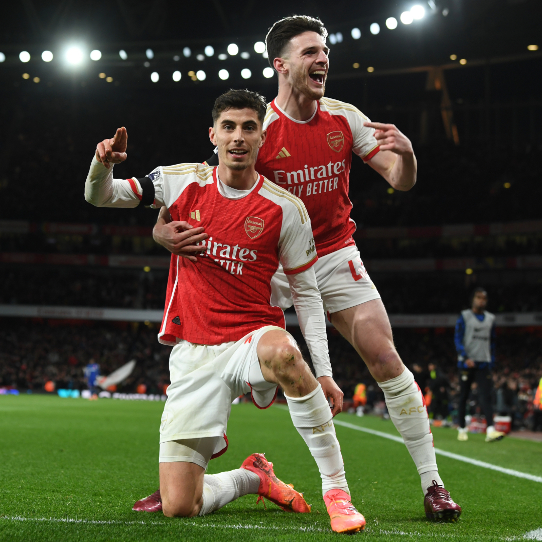 Rice guiding arsenal to a 5-0 win against Chelsea , a certain 105m Caicedo was quite that game 👀