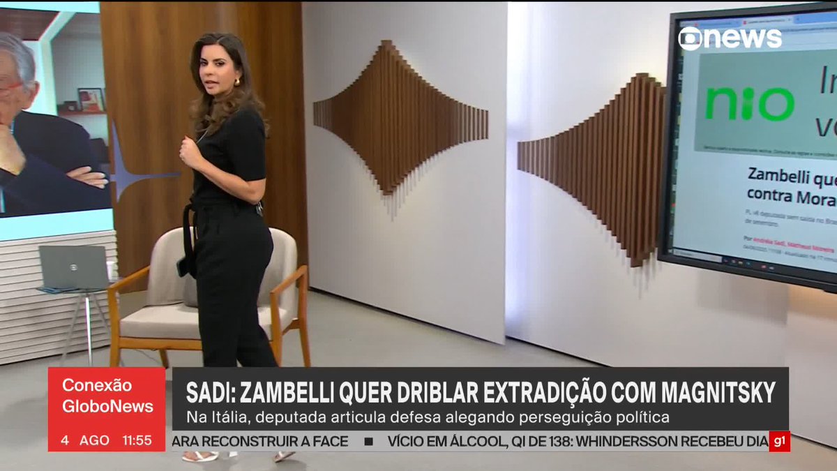 Apuração de Andréia Sadi: Zambelli quer usar lei Magnitsky contra Moraes na Itália. #ConexãoGloboNews ➡ Assista à #GloboNews: