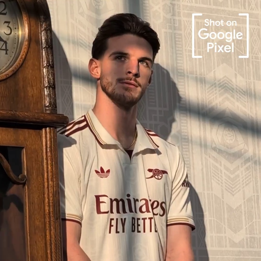 The Arsenal 2025/26 third kit shoot 🤩 Shot on Google Pixel 🤳