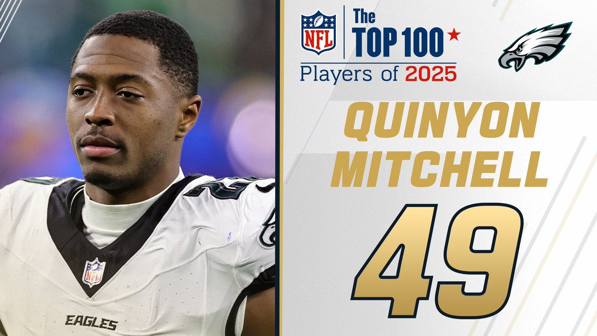 Top 100 Players of 2025: Philadelphia Eagles CB Quinyon Mitchell debuts at No. 49! NFL Films