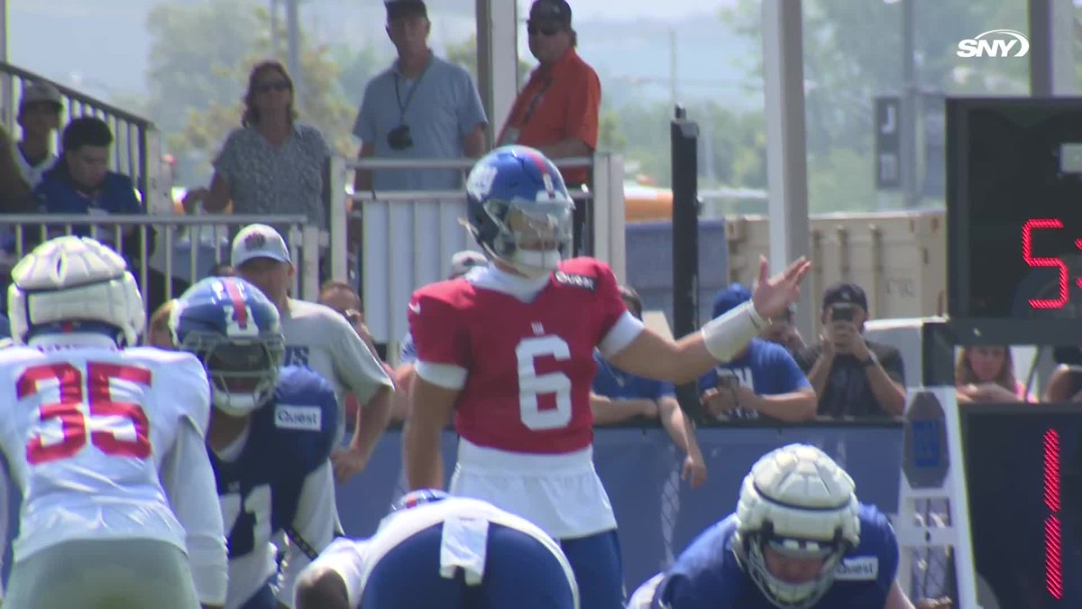 Jaxson Dart escapes the pocket and completes a throw