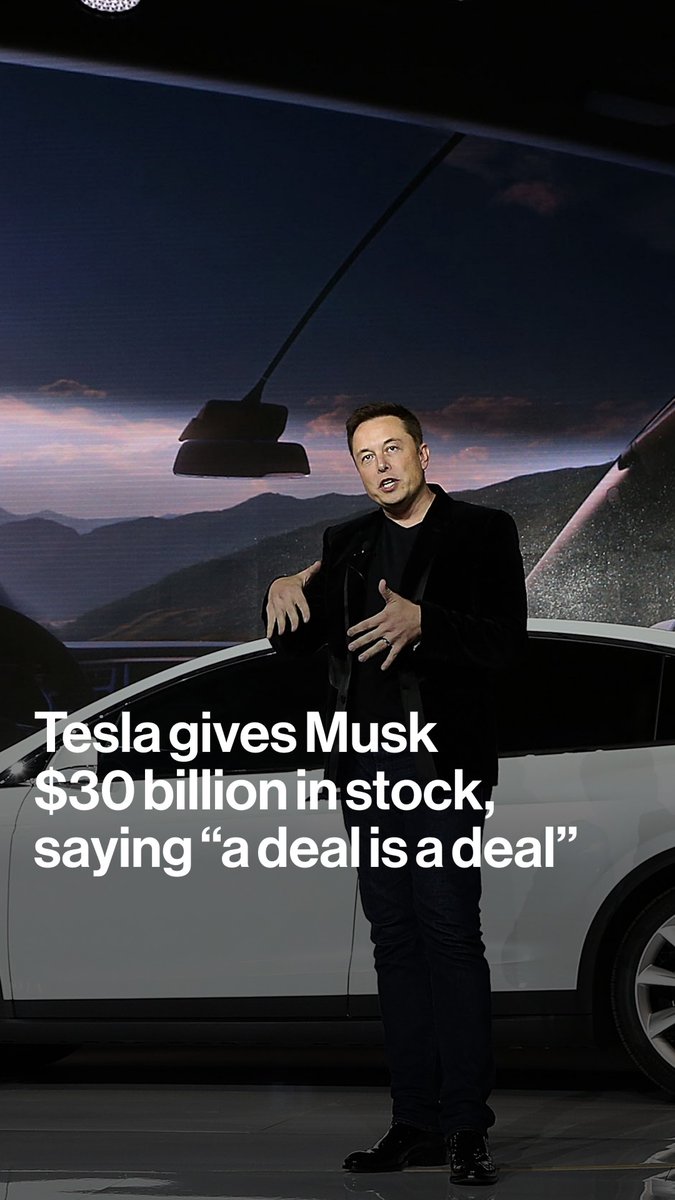 Tesla really wants Elon Musk to stick around. The company approved an interim stock award worth about $30 billion for him even as a legal fight over a 2018 pay package drags on. Ed Ludlow explains