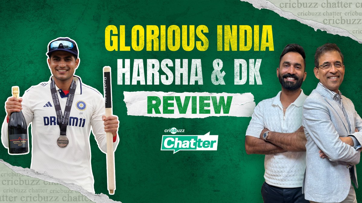 Siraj roars India to a thrilling victory 💥 Resilient India level the series 2️⃣-2️⃣ 🔥 Harsha Bhogle &amp; DK review the 5th Test, on Cricbuzz Chatter