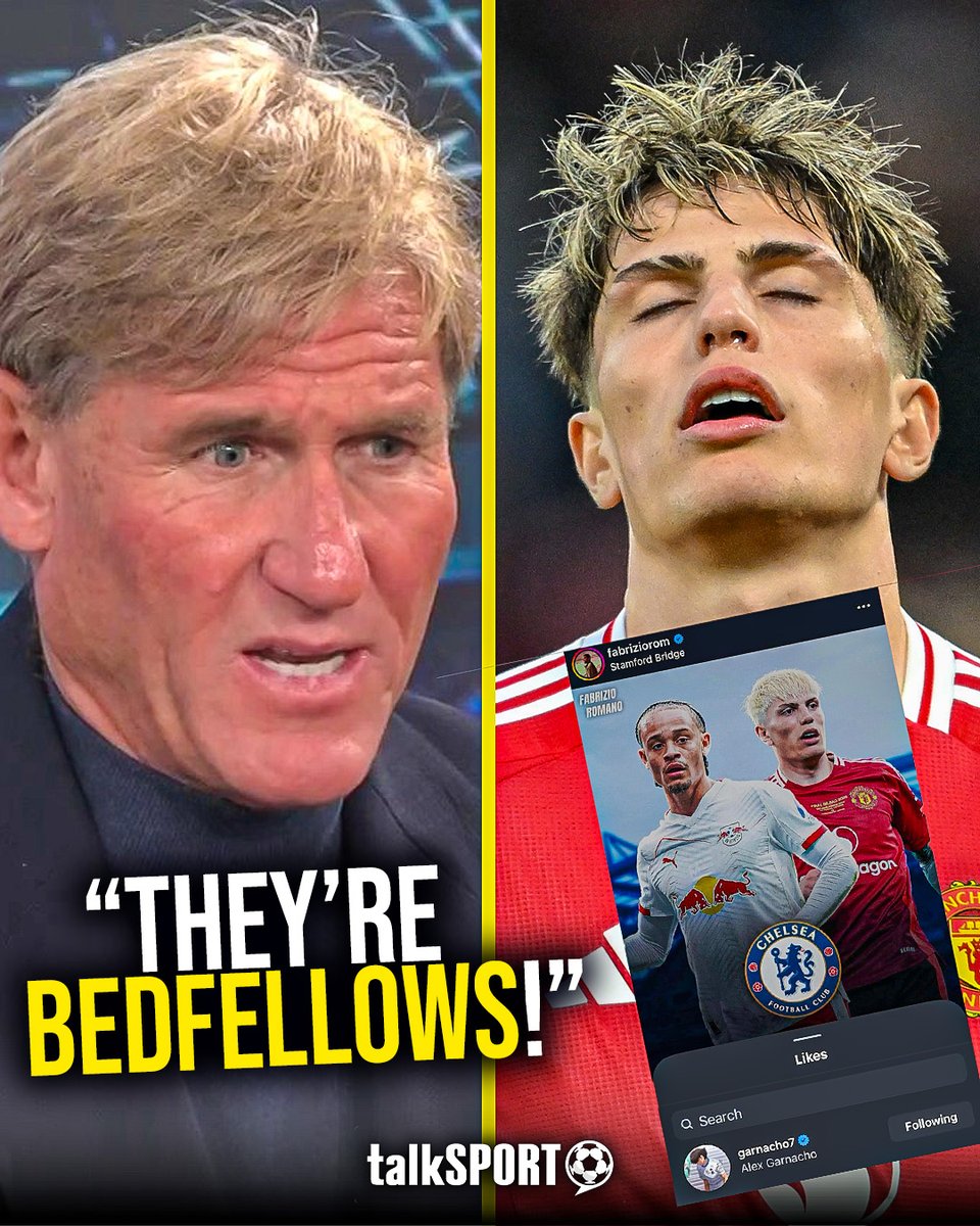😳 "Garnacho doesn't admire United and they don't admire him." 🔥 "Very rarely do people want to leave Man United, Man United leaves them." Simon Jordan and Martin O'Neill react to Alejandro Garnacho liking a post that links him with a move away from Manchester United.