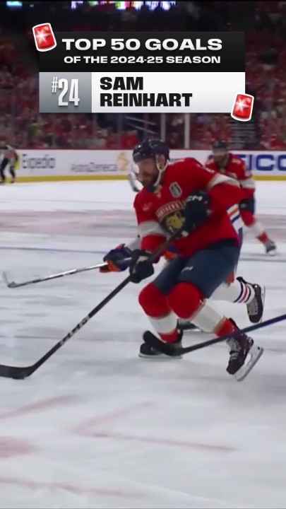 Just one of the four goals Sam Reinhart scored on the night the @flapanthers lifted the #StanleyCup! 😼