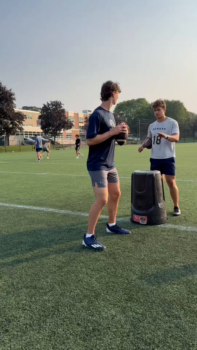 Offseason work with M2 QB Academy. Getting ready for a huge year. Cheshire Academy Football Bill Mella