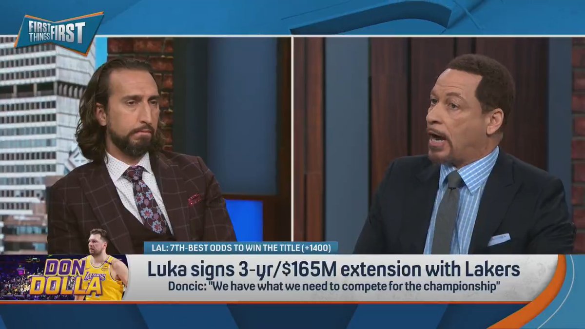 Luka Doncic signs a 3-yr/$165M extension with the Lakers 👀 “You don’t walk away from the Lakers. This is the perfect situation for him. I don’t know what more you would want.” — Chris Broussard