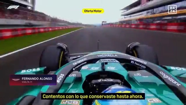 FERNANDO ALONSO MASTERCLASS 🎩✨ 39 vueltas con el mismo neumático medio... y las que hagan falta 🙌🏻 Disfruta de #CodigoF1 en DAZN 🔗