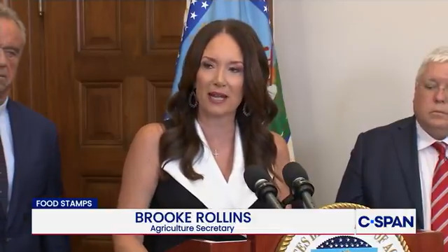 .Secretary Brooke Rollins announces food stamp changes to block the use of SNAP to "purchase unhealthy items like soda, candy, and other junk food"
