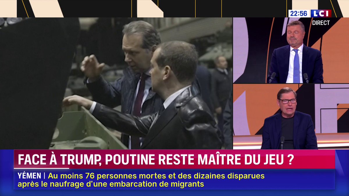 Russie : "Tout ce que raconte Medvedev, c'est signé Poutine !", analyse Sergueï Jirnov, auteur, ex-espion du KGB, expert. "C'est tout ce que Poutine ne veut pas dire, tout ce que Poutine ne peut pas dire. C'est un jeu de 'bad guy, good guy'." ▶️ avec Damien Givelet