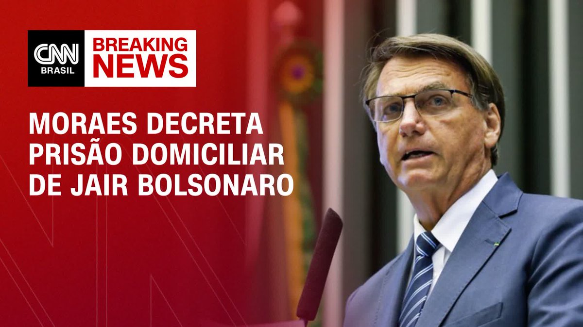 Moraes decreta prisão domiciliar de Bolsonaro; assista #CNNArena