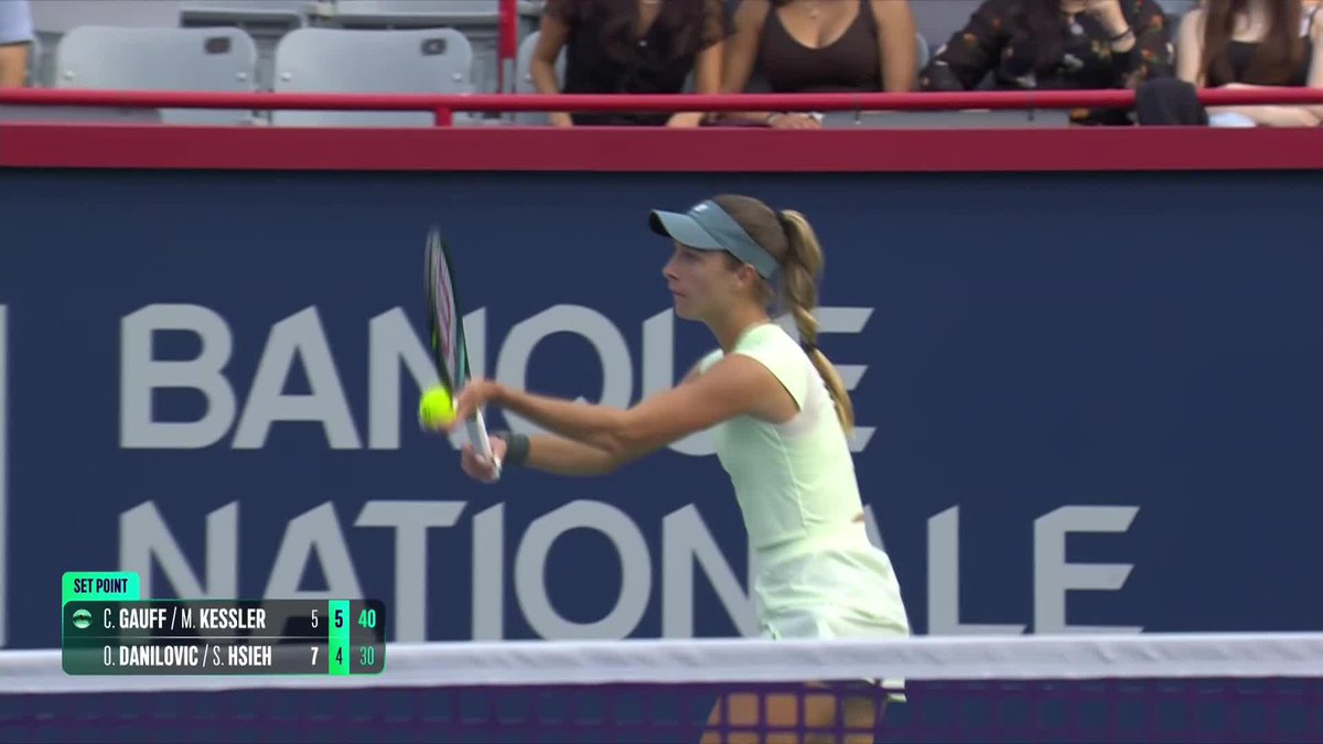 Into a decider 👉 Gauff/Kessler rally back and take the second set 6-4. #OBN25