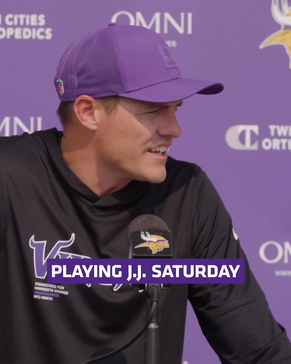 Vikings plan to play J.J. McCarthy in Saturday’s preseason opener.