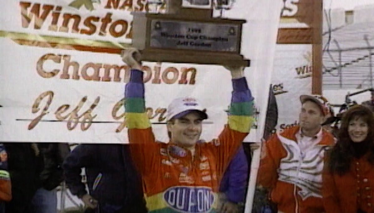 A dynasty begins and a rivalry is born with an iconic toast. Jeff Gordon on his 1995 NASCAR Cup Series Championship, 30 years later.