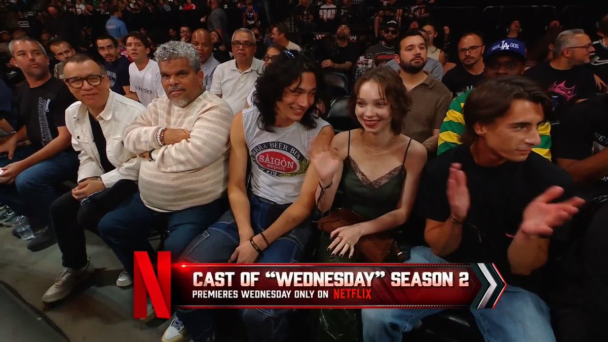 It's the cast of WEDNESDAY on a Monday! Netflix