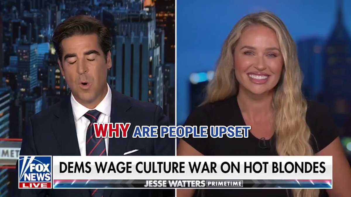 "Attractive, happy, healthy people are not taking time out of their day to attack Sydney Sweeney on a jeans and T-shirt ad." Kristen Gaffney calls out everyone raging against Sydney Sweeney over her American Eagle ad on Jesse Watters