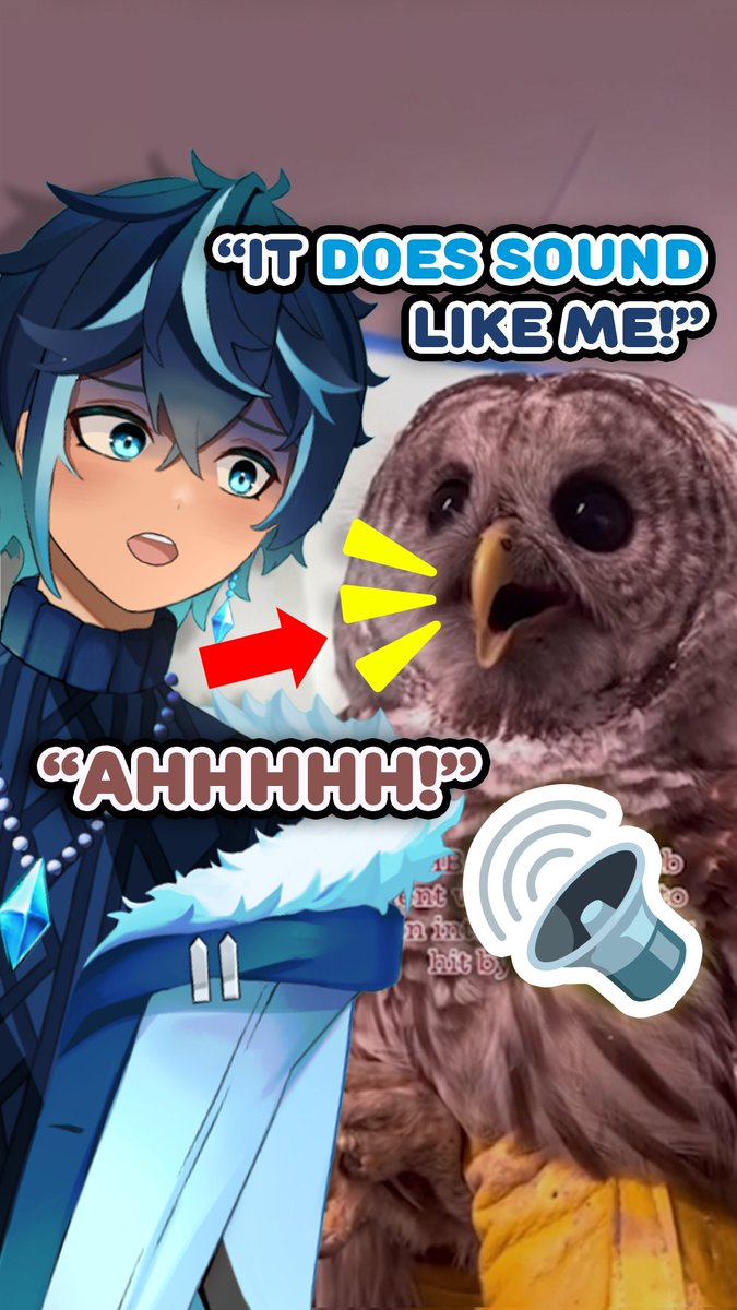 Apparently I sound like a rehabbed owl 😔