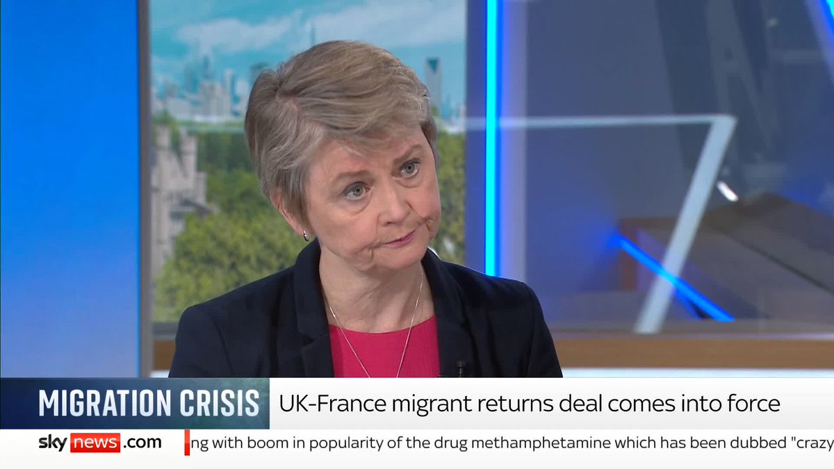 Is the government panicking over migration? Home Secretary Yvette Cooper says it's a 'step by step' process and it's the Conservatives and Reform UK opposing the 'serious action' needed 📺 Sky 501, Virgin 602, Freeview 233 and YouTube