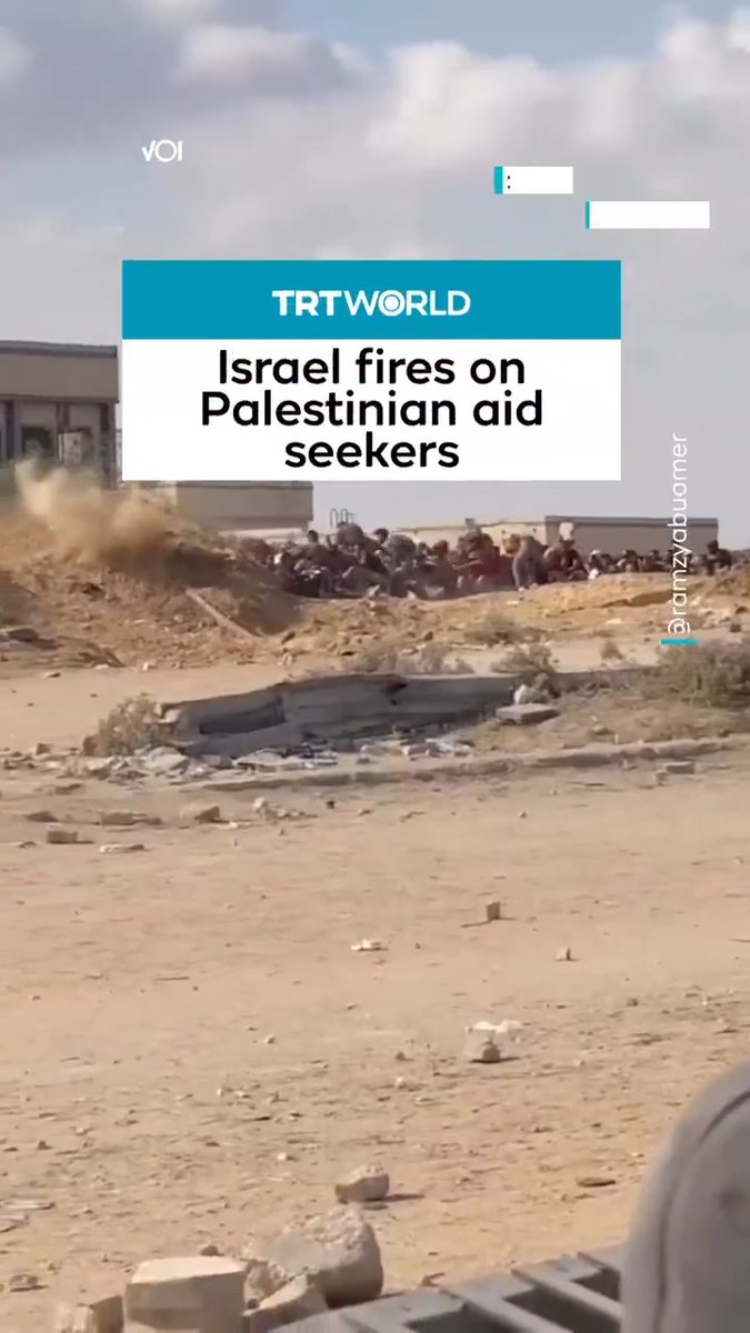 New footage from Palestine's Gaza shows Israeli forces firing repeatedly at Palestinian aid seekers, who crouch behind a dirt mound as bullets whizz through the air. The UN and numerous human right groups warn of a deadly pattern, with over 1,300 Palestinians killed while trying to access food and supplies under Israel's blockade since early March