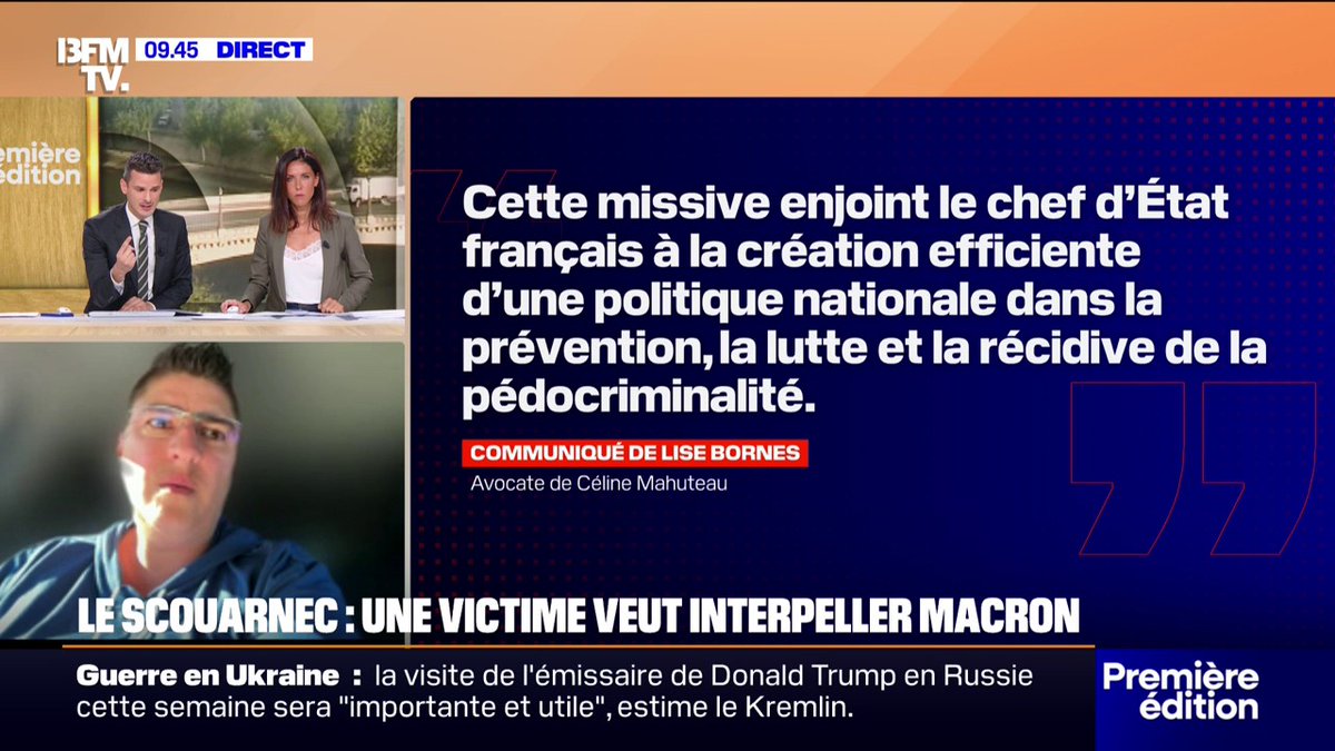 🚨ALERTE INFO Une victime de Joël Le Scouarnec souhaite interpeller Emmanuel Macron sur l’urgence de la lutte contre la pédocriminalité. Elle n’a jamais reçu de réponse à ses courriers de la part de l’Élysée.