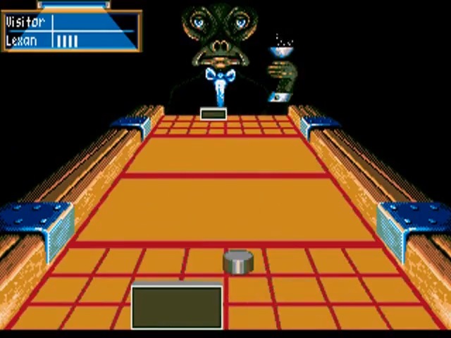 Shufflepuck Cafe, air hockey video game developed by Brøderbund for the Commodore Amiga, released in 1989. Did you play it?