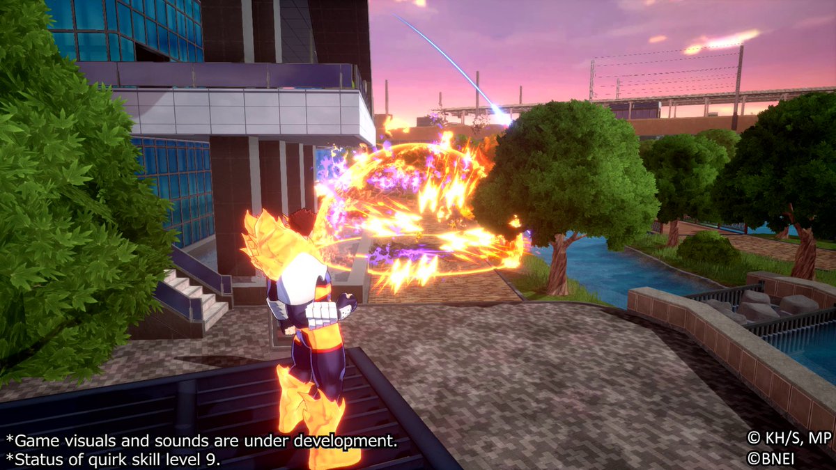Inferno Fist Quirk Skill Set Previews! Quirk Skill γ「Prominence Nova」 Fire a flame orb that explodes on impact or at max distance. Hold to charge for a stronger explosion. #MHUR