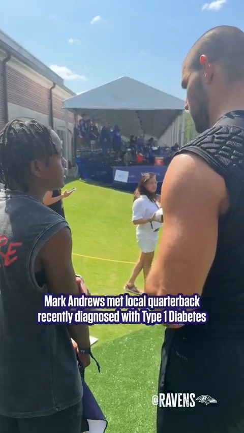 .Mark Andrews 8⃣9️⃣ inspires a young athlete with Type 1 💜