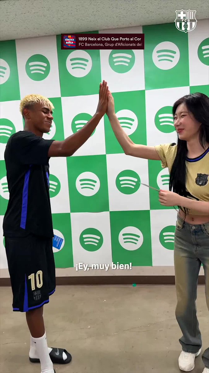 Letras del Barça 🤝 Letras de ITZY Una forma de llevarnos un pedacito de Corea del Sur… y de dejar también un poco de nuestro hogar 💙❤️🇰🇷 Spotify Korea ITZY 🫰