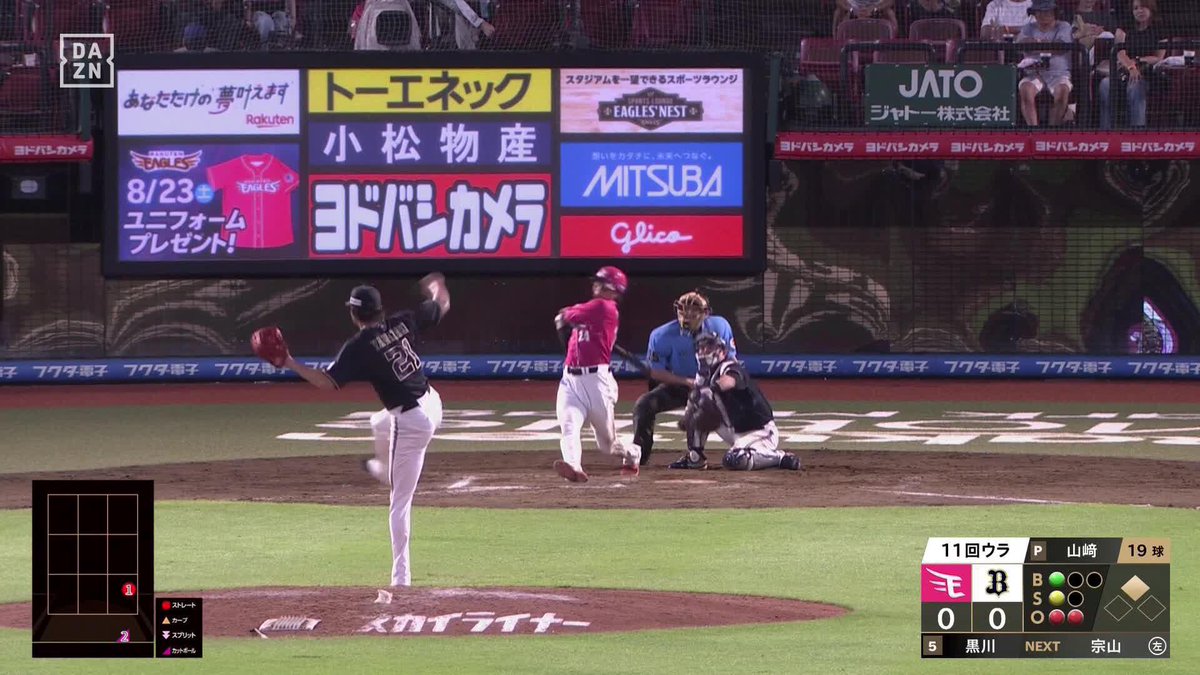 4時間越えの熱戦に終止符を 黒川史陽 11回裏 サヨナラタイムリーを放つ! イーグルスは8月初勝利! ⚾プロ野球 (2025/8/5) 🆚楽天×オリックス 📱live on DAZN #オレをみろ #RakutenEagles
