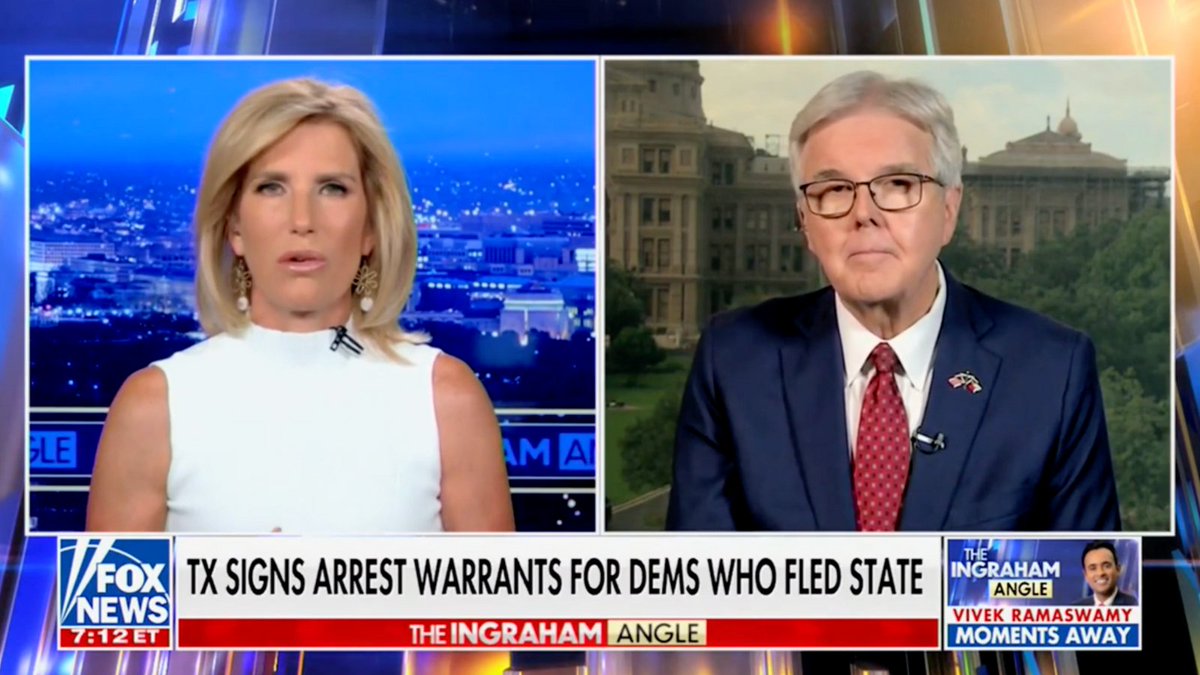 The Democrats have once again fled the state in a theatrical attempt to delay our redistricting vote in Texas. Their problem isn’t redistricting lines—it’s the voters’ minds they’ve lost. We have a quorum in the Texas Senate. We will continue to work on passing bills, including flooding and redistricting. I joined Laura Ingraham last night to discuss. Watch: