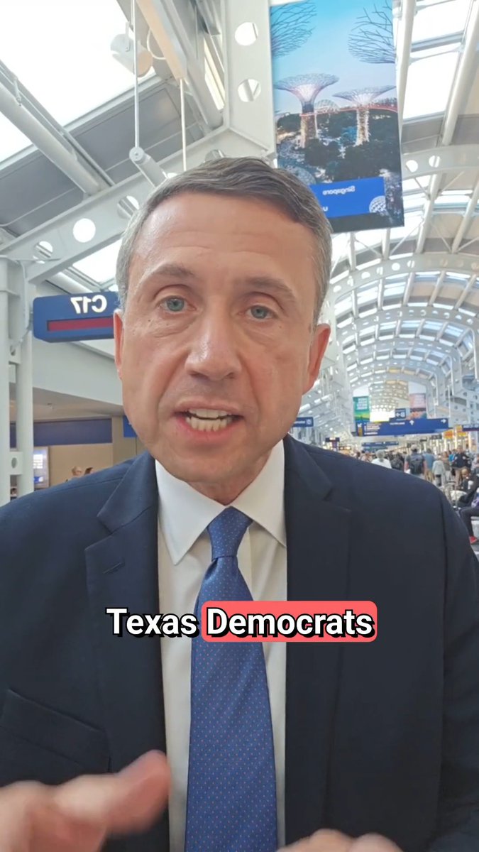Just made it to Chicago. I’m heading to meet with the Texas Democrats who broke quorum to stop Trump and Abbott’s gerrymandering scheme. Let’s continue the fight.