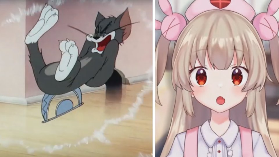 🤓「なんでトムとジェリーみたいな声出すの？」 🍆「言うほどトムか？」 #名取さな生放送