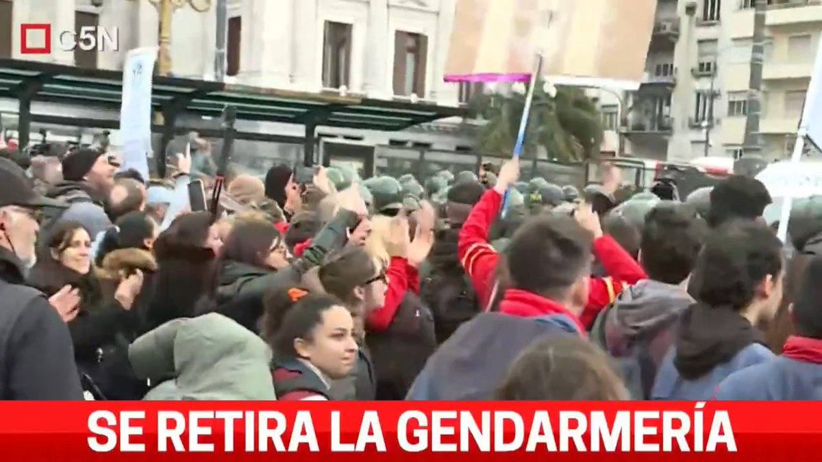 "Gendarmería": Por lo que sucedió durante la marcha contra el veto a la Ley de Emergencia en Discapacidad