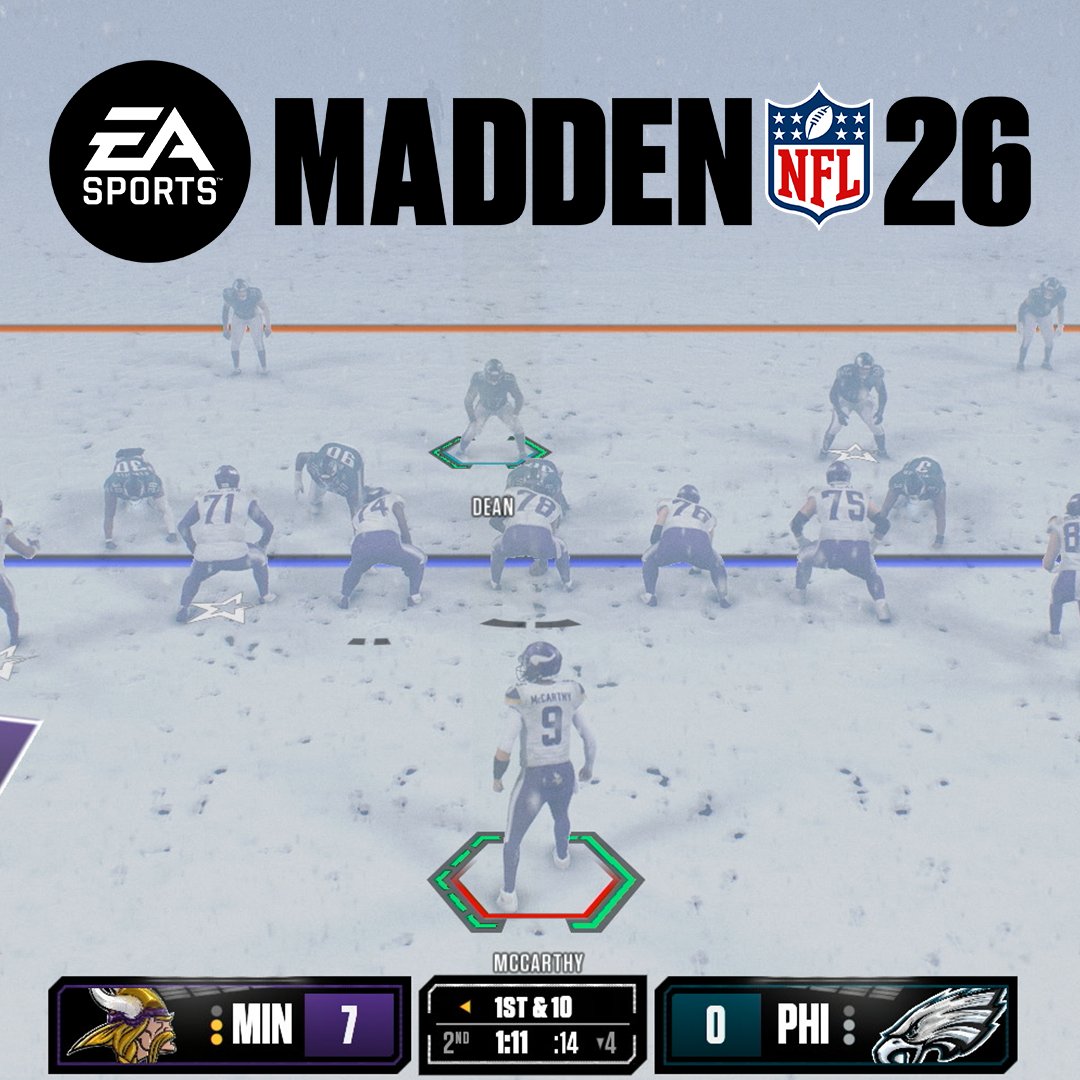 It’s time for a first look at #Madden26 Gameplay live from Minnesota! Full video ➡️