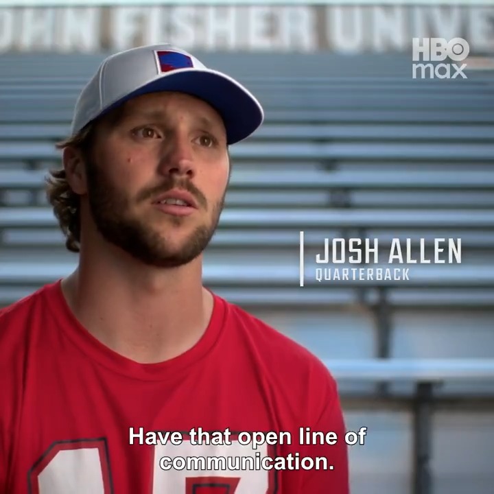 .Josh Allen breaks down the key to the QB-WR relationship ✍️ #HardKnocks: Training Camp with the Buffalo Bills premieres tonight at 9pm ET on HBO Max