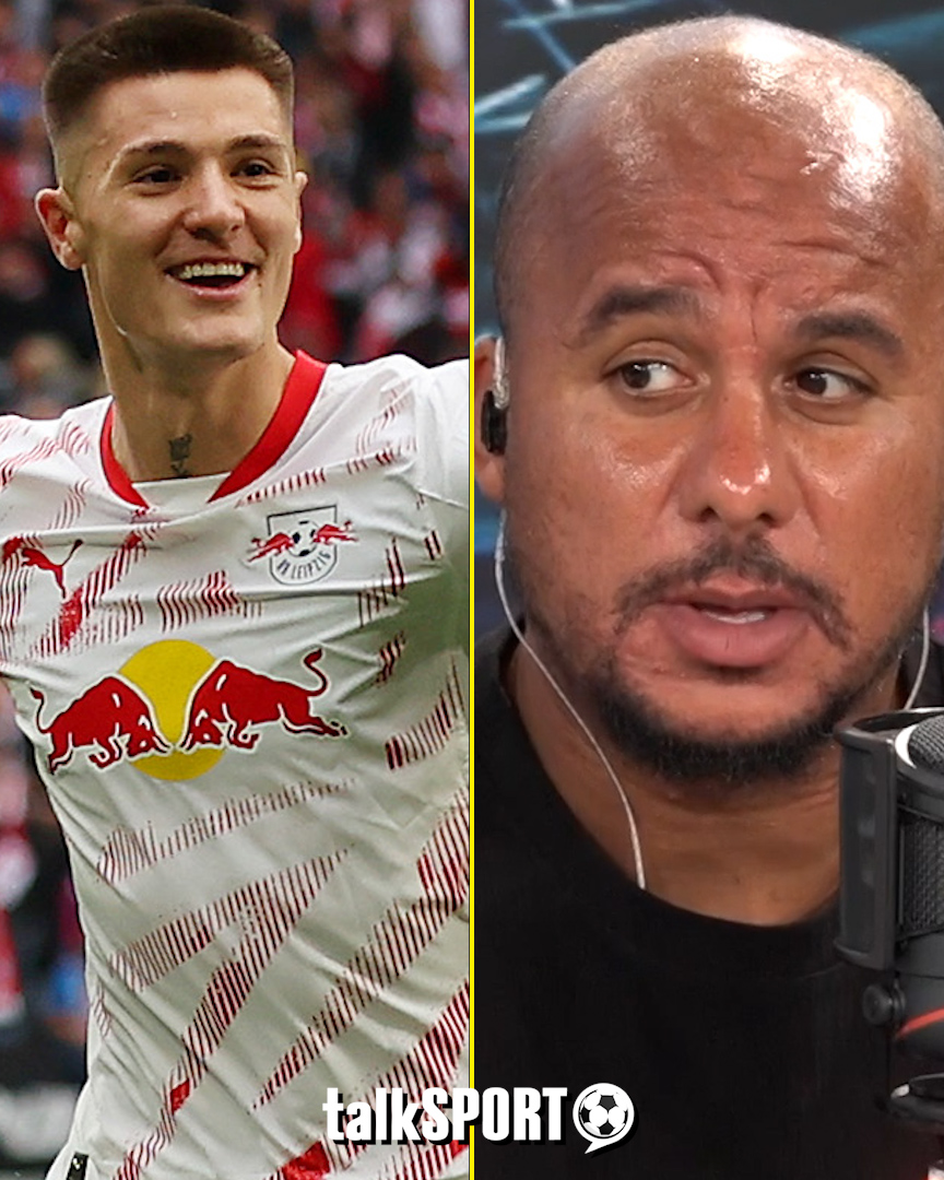 👀 "I know where he's going: It's Man United." 🤣 "If Newcastle went in for me, they'd miss out & someone else would get in!" Gabby Agbonlahor predicts Benjamin Šeško will turn down #NUFC and join Man United 🔴