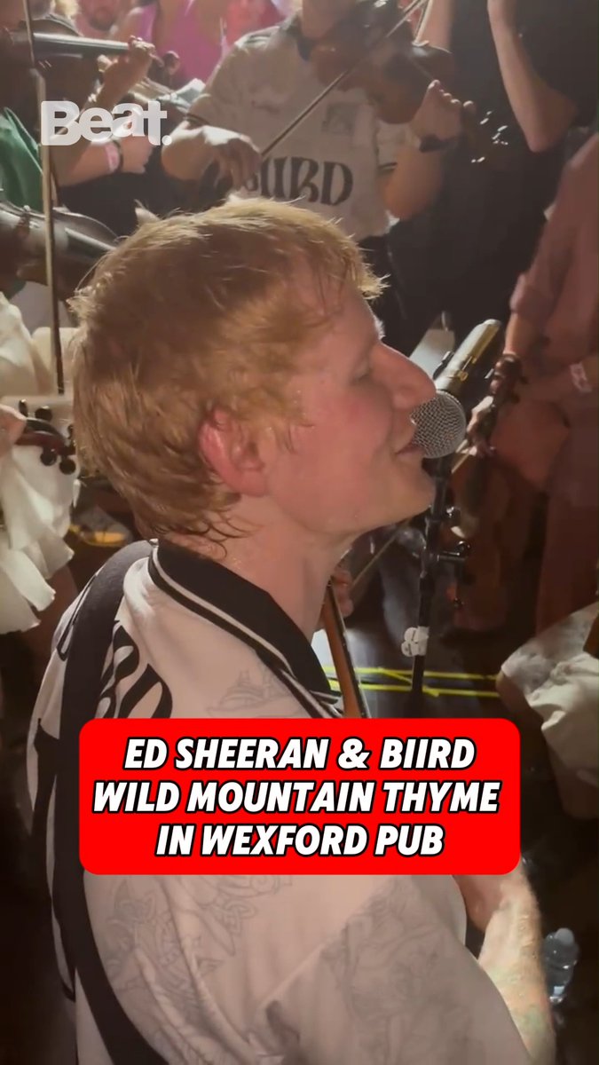 🤩 Fresh after their fantastic set at All Together Now, Ed Sheeran was joined by Biird in Wexford, where they performed the iconic Wild Mountain Thyme. This is some craic lads.